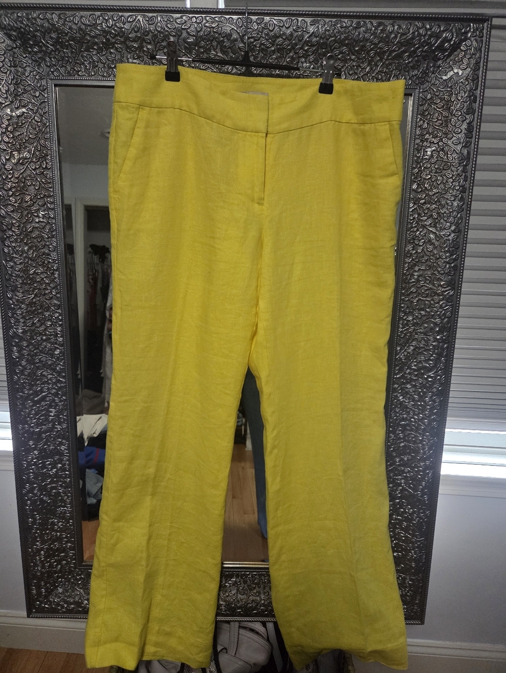Loft Linen Marisa Yellow Pants. New Without Tags.